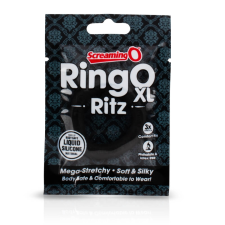 szexvital.hu Screaming O Ritz XL - szilikon péniszgyűrű (fekete) péniszgyűrű
