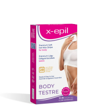 szexvital.hu X-Epil - használatra kész prémium gélgyantacsíkok (12db) - testre egyéb erotikus kiegészítők nőknek