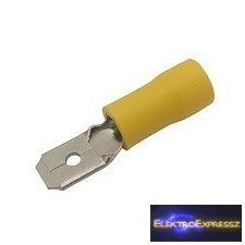  Szigetelt csúszósaru 6.3mm, 4.0-6.0mm Sárga úszófelszerelés