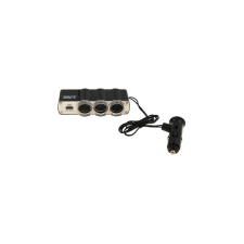 Sziklai 3-as szivargyújtó elosztó USB-vel (4C93916, JAC43433, CC61495) autós kellék