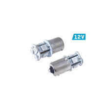 Sziklai Izzó, VISION PR21/5W BAY15d 12V 8x5050SMD, piros autóalkatrész
