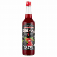 Szikrai Borászati Kft Piroska vadmálna ízű gyümölcsszörp feketerépalével színezve cukorral és édesítőszerrel 0,7 l szörp