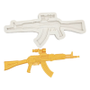  Szilikon fondant és marcipán mintázó-Ak-47 fegyver