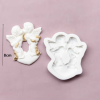  Szilikon fondant és marcipán mintázó-Csókolózó angyalka 6,8x8cm