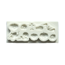 Szilikon fondant és marcipán mintázó-Halloween téma 5,5x14,5cm sütés és főzés
