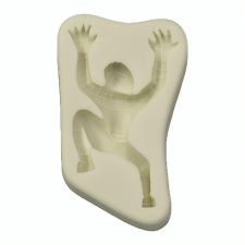 Szilikon fondant és marcipán mintázó-Szuperhős 4,5x8,3cm sütés és főzés