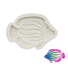 Szilikon fondant és marcipán mintázó-Tengeri hal 8x11cm sütés és főzés