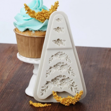 SZILIKON FONDANT MINTÁZÓ - 6 RÓZSA VIRÁGCSOKOR sütés és főzés