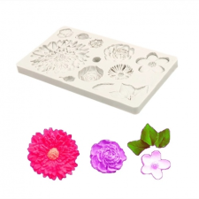  SZILIKON FONDANT MINTÁZÓ - MEZEI VIRÁGOK sütés és főzés