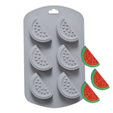  Szilikon jégkocka forma dinnyeszelet mintával party kellék