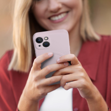  Szilikon Mag Cover tok IPHONE 12 PRO rózsaszínű tok és táska