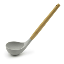 Szilikon merőkanál fa nyéllel, 29 cm konyhai eszköz
