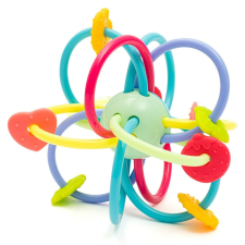 Szilikon-műanyag csörgős rágóka Baby Mix rágóka