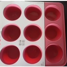  Szilikon muffin sütőforma 9 lyukas muffin sütő szilikon sütés és főzés