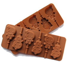  Szilikon nyalóka forma-fiú és lány sütés és főzés