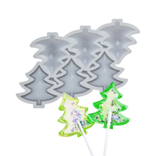  Szilikon nyalóka forma – Karácsonyfa, fenyőfa sütés és főzés