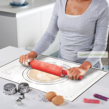  Szilikon nyújtólap, mérettáblázattal, 60 x 40 cm konyhai eszköz