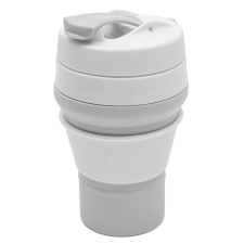Szilikon Összecsukható Bögre 350 ml 2 az 1-ben New Baby - Szürke kulacs, kulacstartó