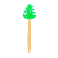 Szilikon spatula - karácsonyfa - 29 x 7,6 cm konyhai eszköz