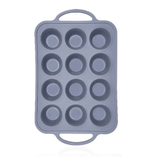 Szilikon sütőforma fém merevítéssel – 12 részes muffin forma sütés és főzés