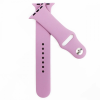 Szilikon szíj Apple Watch 38/ 40/ 41 mm szilikon óraszíj világoslila színű Alphajack