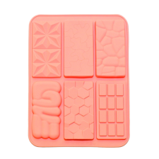  Szilikon táblás csoki forma, 6 féle mintával sütés és főzés
