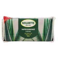Sziluette aloe verás papírzsebkendő 3rétegű 80db higiéniai papíráru