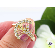  Szimka antiallergén legyező formájú gyűrű-14K gyűrű