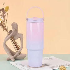 Színátmenetes thumbler, utazópohár 820 ml - Pink/lila termosz