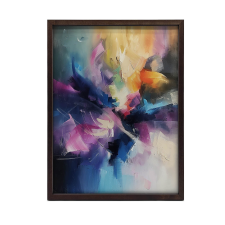 SZÍNES ÁLMOK FALI PLAKÁT FA KERETBEN 50x70 CM grafika, keretezett kép