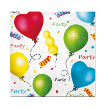  Színes Balloon szalvéta 20 db-os 33x33 cm party kellék