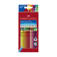  Színes ceruza FABER-CASTELL Grip háromszögletű 24 db/készlet színes ceruza