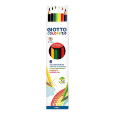  Színes ceruza GIOTTO Colors 3.0 hatszögletű 6 db/készlet színes ceruza
