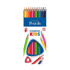 Színes ceruza ICO Creative Kids háromszögletű 12 db/készlet színes ceruza