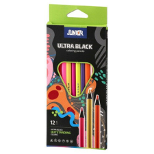 Színes ceruza Junior Ultra black edition 12 db-os klt. színes ceruza