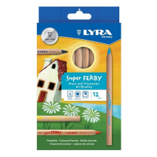 Színes ceruza LYRA Super ferby natúr 12 db/készlet színes ceruza