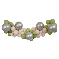  Színes Champagne-Latte léggömb, lufi girland szett 65 db-os party kellék