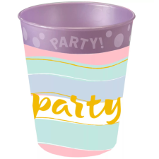 SZÍNES Elegant Party pohár, műanyag 250 ml babaétkészlet