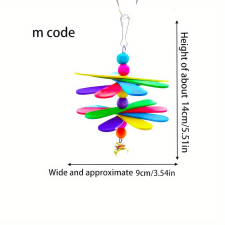  Színes Fa Papagáj Rágójáték játék madaraknak