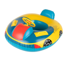  Színes, felfújható, autó alakú úszógumi tekerhető kormánnyal és biztonsági kapaszkodóval úszógumi, karúszó