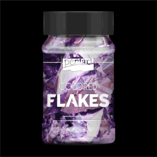  Színes fólia pehely min. 1 g, világoslila dekorációs kellék