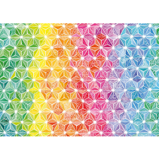 Színes háromszögek puzzle 1000 darabos puzzle, kirakós