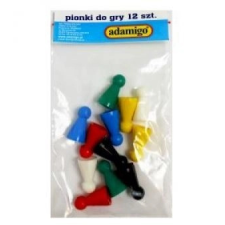 Színes játékkockák 12 db társasjáték