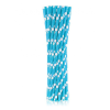 SZÍNES Kék Blue Polka Dots papír szívószál 24 db-os