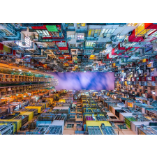  Színes Lakóház Puzzle, Hongkong 1000 darab puzzle, kirakós