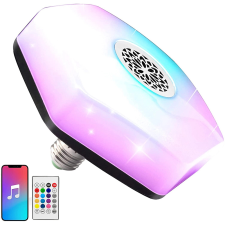 színes LED izzó Bluetooth hangszóróval és távirányítóval izzó
