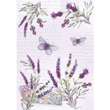 SZÍNES Levendula Butterfly A/4 gumis mappa mappa