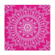 SZÍNES Mandala Fuchsia White szalvéta 20 db-os, 33x33 cm FSC party kellék