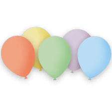 SZÍNES Metallic Pastel léggömb, lufi 8 db-os party kellék