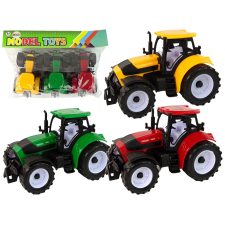 Színes mezőgazdasági traktor készlet autópálya és játékautó